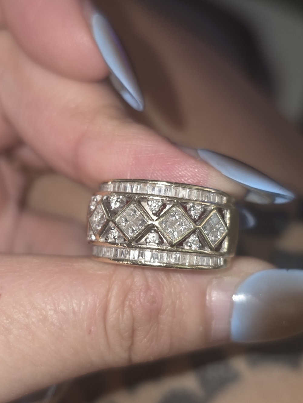 Designer Gold Diamond Band Ring